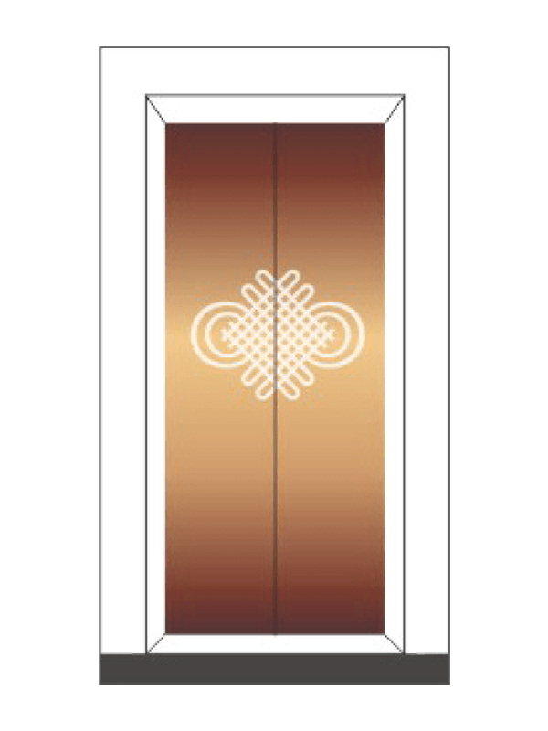 دکوراسیون کابین آسانسور رزگلد زیبا
